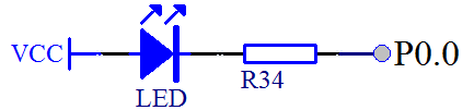 图 2-6  LED 小灯电路（二）