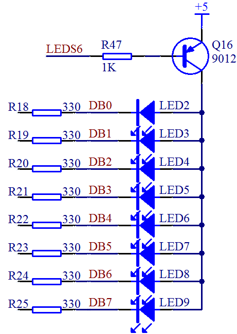 图 3-12  LED 电路图（二）