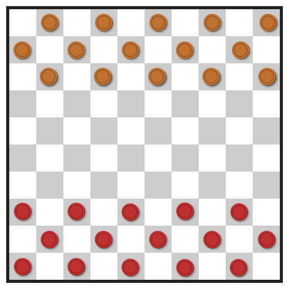 西洋跳棋棋盘