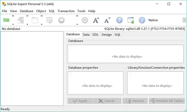 SQLite Expert 程序界面