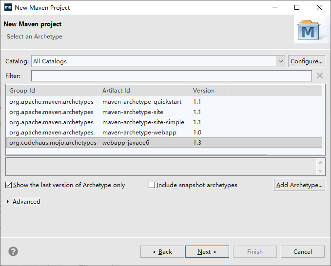 选择webapp-jee5