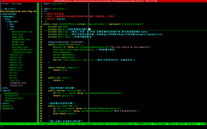 Java开发工具vim