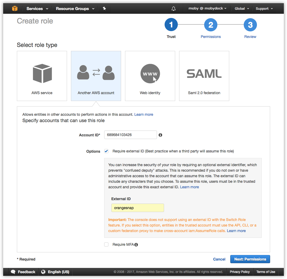 link aws accounts