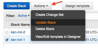 Upgrade in AWS console