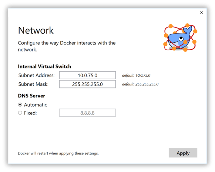 Network settings