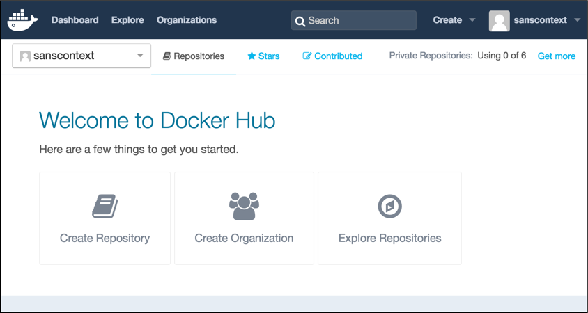 Getting started with Docker Hub