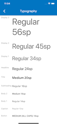 San Francisco font on iOS