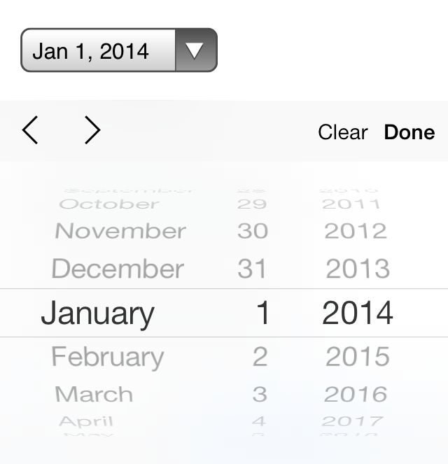 iOS7 Date Control