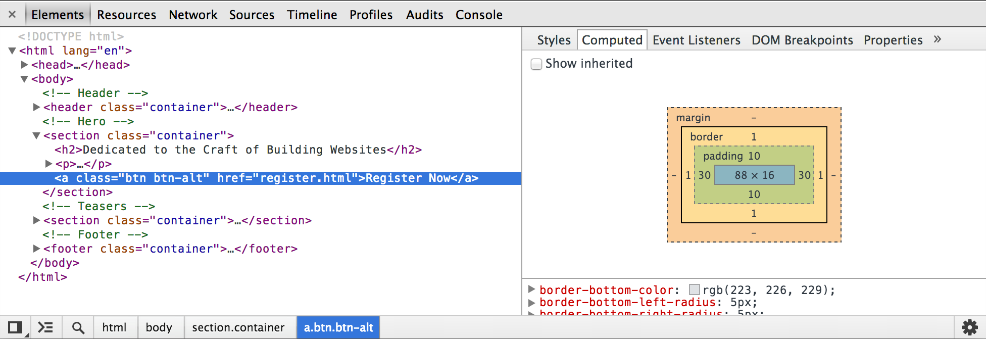 Google Chrome Developer Tools